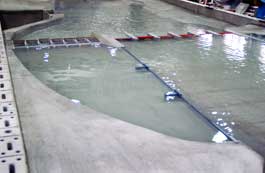Model of the run-of river power station Eglisau