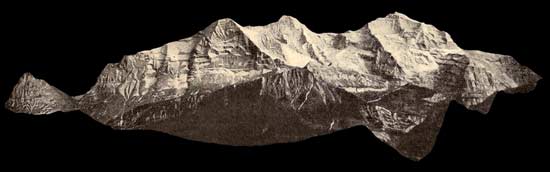 Jungfrau group painted by Becker